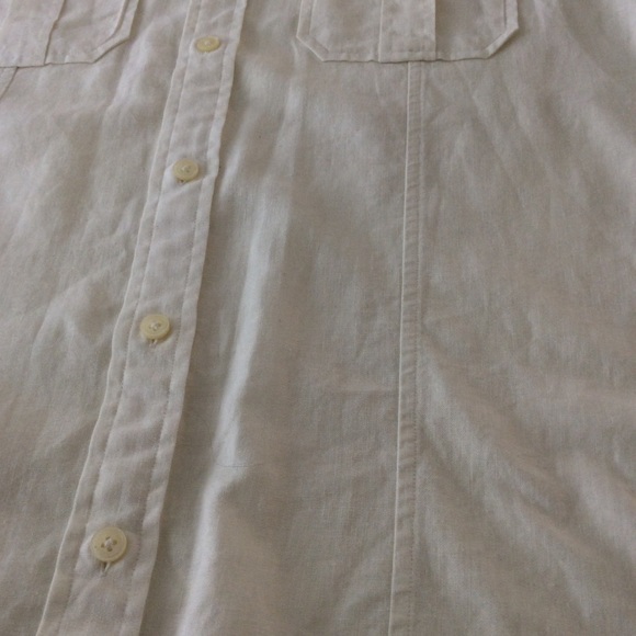 Michael Kors White Long Sleeve Button Up- Size Small - Picture 8 of 9